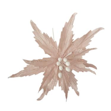 Imagem de Flor Artificial Natal Rosa 34cm