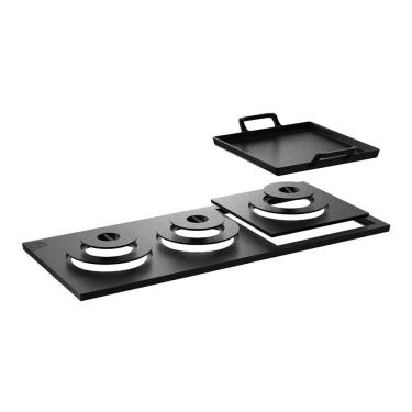 Imagem de Chapa Redução Fogão A Lenha Ferro Bifeteira 3 Furo 73x30x2cm