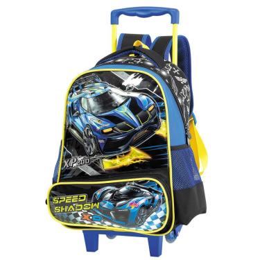 Imagem de Mochilete Escolar C- Alças Speed Shadow - Cbfs-8704a - Fuseco - Azul-amarelo