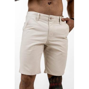 Imagem de Bermuda Masculina Sarja Brim Social  Esporte Fino Colorida - fecike, B