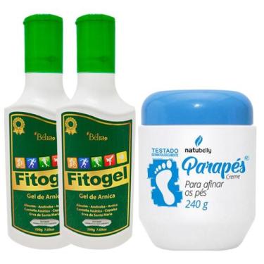 Imagem de 2 Fitogel Gel de Arnica Bélia + Parapés AZUL Creme Hidratante para Hid