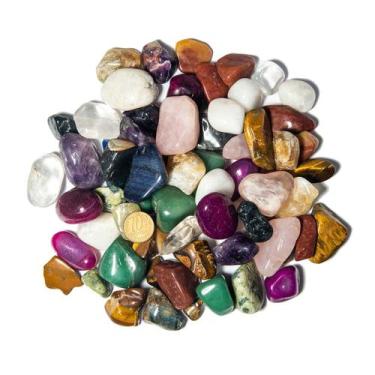 Imagem de 1 KG Pedra Misto Sortido M Rolado Polido Aprox 25 mm Class A - Atacado