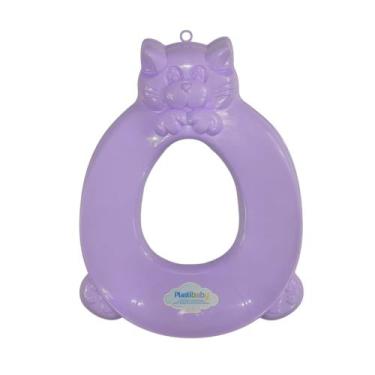 Imagem de Assento Redutor Higiênico De Vaso Infantil Plastibaby - Azul e Rosa - 