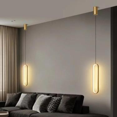 Imagem de Luminária De Teto Para Quarto Pendente Led Moderna Lustre para Cabecei