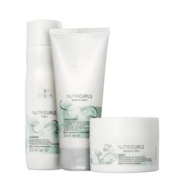 Imagem de Wella Nutricurls Sh 250ml + Cond 200ml + Masc 150ml - Wella profission