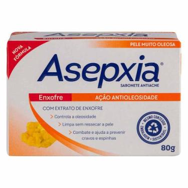 Imagem de Asepxia Sabonete em Barra Enxofre Ação Anti Oleosidade, 80g