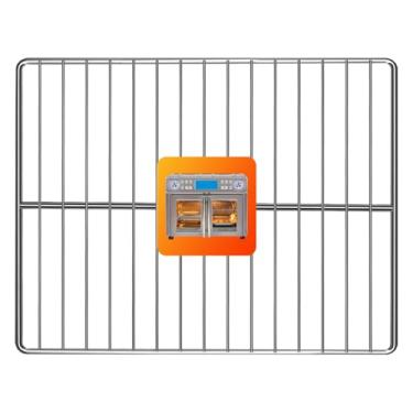 Imagem de GWYSY Rack de arame para fritadeira de ar Emeril Lagasse Dual Zone 360 Air Fryer Forno 25 QT 14,5 pol. x 11,5 pol. Acessórios de fritadeira a ar de aço inoxidável para assar peças de reposição