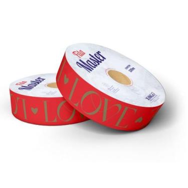 Imagem de Fita Master Decorada New Love Vermelho 32mm x 100m, Xingó. - Xingó Emb