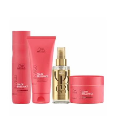 Imagem de Wella Brilliance Sh 250ml + Cond 200ml + Masc 150ml + Oleo 100ml - Wel