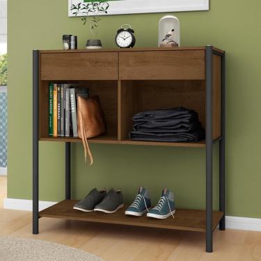 Imagem de Cômoda Industrial Com Nichos Franky Preto