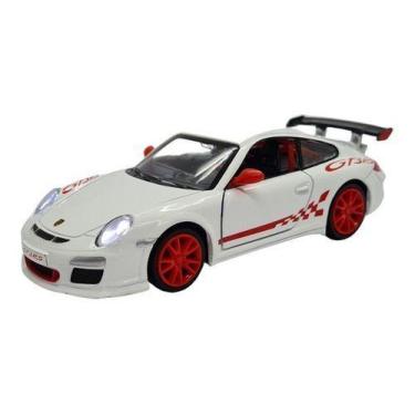 Imagem de Miniatura Porsche 911 Gt3 Rs Branco Acende Luz E Som 1:32 - MSZ, Branc