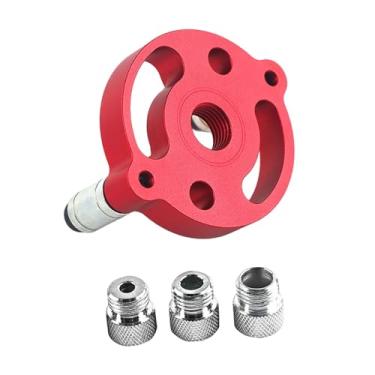 Imagem de Bothyi Gabarito de Cavilha Autocentrante de 6 a 10 Mm, Kit de Guia de Perfuração Autocentrante, Guia de Perfuração de Cavilha Resistente para Furos Retos, Vermelho, 3