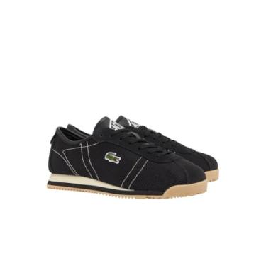 Imagem de Lacoste Tênis feminino Club-Low, Preto/amarelo claro, 38
