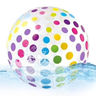 Imagem de Bola De Praia Insuflável - Brinquedo Insuflável para Exercício de Adolescentes - Bola de Praia Resistente ao Desgaste e Portátil de 40 cm para Prática de Desportos de Equipa em Areia Relva Parque Quad
