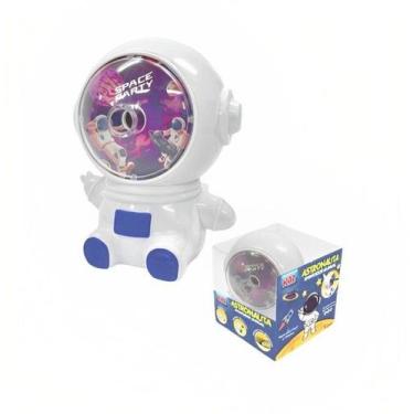 Imagem de Apontador De Mesa Com Manivela Astronauta Branco E Azul Kaz - LC