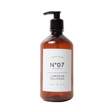 Imagem de Frasco Âmbar Retrô Limpador Multiuso Branco - Sanchz Design