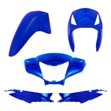 Imagem de Kit Carenagem Moto Honda Biz 125 KS ES 2006 a 2010 4 Peças Cromo Forte