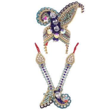Imagem de Aditri Creation Conjunto decorativo Mala Mukut para Deusa Deus Ganesh/Laddu Gopal/Devi Maa/Radha Krishna Haar Sringar Conjunto de joias de divindades para o festival indiano Janmashtami (tamanho: - 3