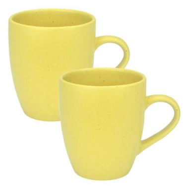 Imagem de Kit 2 Canecas Xícaras de Cerâmica Chá Café Artisan 330ml - Wincy, Yell