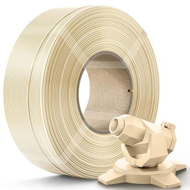 Imagem de Creality Refil de filamento PETG Filamento de impressora 3D de 1,75 mm, refilamento de 1 kg para carretel reutilizável de laboratório bambu, precisão dimensional ± 0,03 mm, bege