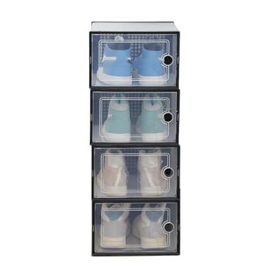 Imagem de Organizador de sapatos de plástico de caixa de sapatos transparentes grossos