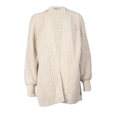 Imagem de Casaco Feminino Biamar Tricot Alongado Bege Claro-Feminino