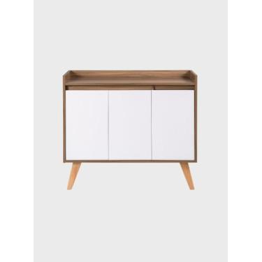 Imagem de Aparador Buffet 90cm Retro Mdf Madri - On Móveis, Freijo