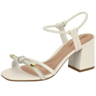 Imagem de Sandália Feminina Salto Bloco Elegante Conforto Beira Rio