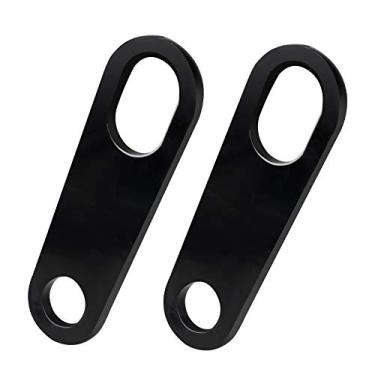 Imagem de NTHREEAUTO Suporte de seta traseiro Suporte de realocação de indicador de motocicleta compatível com Harley Honda Kawasaki Yamaha Bobber Chopper - Preto