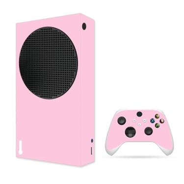 Imagem de Skin Decal Compatible with Xbox Series S, Full Set Vinyl Wrap Cover Pink Sticker for Game Console & Controller