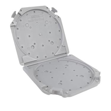 Imagem de Fockety Caixa de Armazenamento de Bobina de Fita Vazia de 7 Polegadas, Estojo de Fita de Carretel de Plástico Com Papel de Etiqueta, para Fitas de áudio Universal de 7 Polegadas (Cinza)