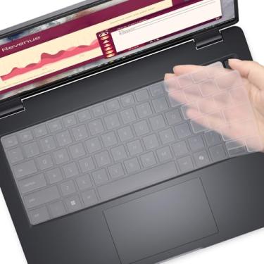 Imagem de Capa de teclado para 2025 Dell Pro 14 PC14250/Dell Pro 14 Plus PB14250/Dell Pro 14 Max MC14250 35.6 cm protetor de teclado para laptop (não serve para Dell Pro 14 PA14250) - transparente