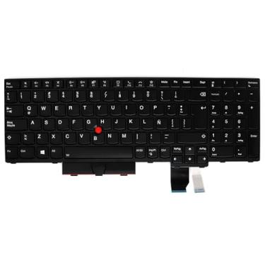 Imagem de LeFix Teclado de substituição retroiluminado em espanhol latino compatível com Lenovo Thinkpad P15s (não para P15s) Gen 1; Notebook T15g (não T15) Gen 1