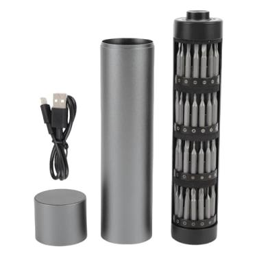 Imagem de Garosa 500mAh Li Kit de Chave de Fenda Recarregável por Bateria, Design de Fuso Rotativo Com 60 Bits, Níveis Dinâmicos de Bateria Exibir, Porta de Carregamento Tipo C, 4 Luzes de LED