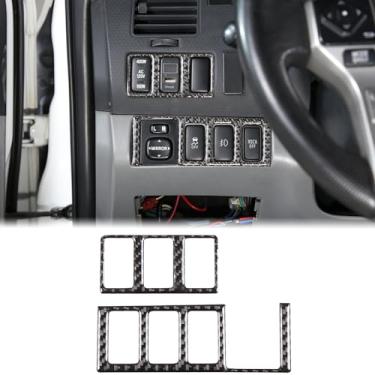 Imagem de Aunginsy Acabamento do painel do interruptor de controle do espelho retrovisor compatível com Toyota Tacoma 2006-2015 console central moldura do interruptor de ajuste do espelho retrovisor moldura
