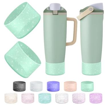 Imagem de 2 peças de bota de silicone compatível com Owala 850 g e 1,134 g FreeSip Sway garrafas e copos, capa protetora antiderrapante para copo Freesip Sway