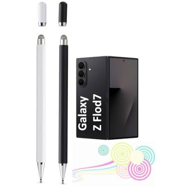 Imagem de Caneta Stylus para Samsung Galaxy Fold 7, para Fire Max 11 Stylus, caneta para Fire HD 10/8/8 Plus/7, caneta para caneta Stylus Fold 7 (preta + branca)
