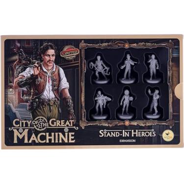 Imagem de City of The Great Machine. Stand-in Heroes Board Game Expansion |1-4 Players | Ages 14 and up | Steampunk | One-vs-Many | Hidden Movement | Cooperative & Solo | Average Playtime 60-90 min