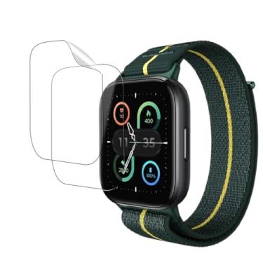 Imagem de NOUKAJU [Pacote com 2] Protetor de tela para Motorola Moto Watch Fit, material TPU, resistente a arranhões, ultrafino, protetor de tela macio para Moto Watch Fit (vidro não temperado)