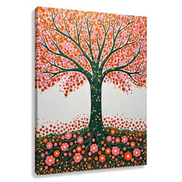 Imagem de Árvore da Vida Arte de Parede Impressão em Tela Harmonia da Vida Decoração Fotos Pintura Cores Vibrantes 30x40cmx1