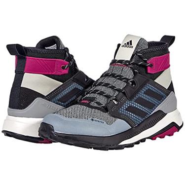 Imagem de adidas T nis de caminhada feminino, montanhismo e trekking, OS, Cinza/N cleo Preto/Power Berry, 9.5