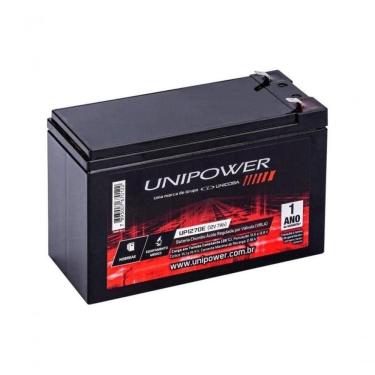 Imagem de Bateria Estacionária Selada 12v 7ah Vrla Up1270e Unipower