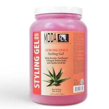 Imagem de MODA - Gel para cabelo forte – Nutre e repara com glicerina, queratina, pantenol, colágeno e vitamina E – fixação máxima, longa duração para todos os tipos de cabelo – 2,5 g