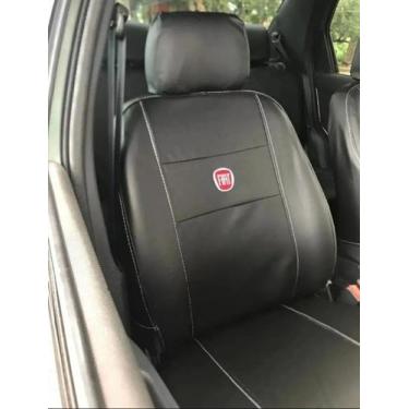 Imagem de capa banco carro 100% couro preto para siena 99 - gj acc