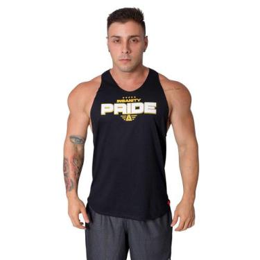 Imagem de Regata PV Masculina Insanity Pride, G, Preto