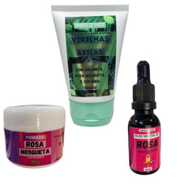 Imagem de Creme Clareador intimo com Pomada e óleo vegetal de Rosa Mosqueta 100%