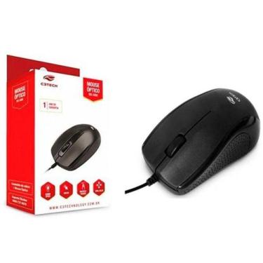 Imagem de Mouse C3Tech Optico office Preto USB MS-26BK 2 Mts Fio - C3 TECH