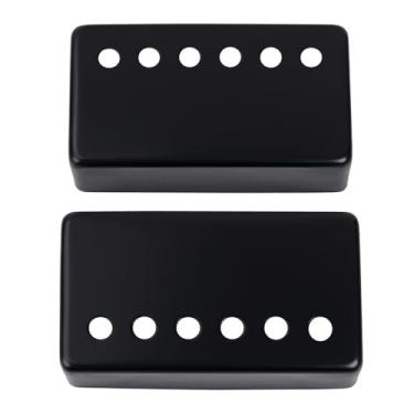 Imagem de Banworks Capas de metal Humbucker Capas para captador de guitarra elétrica 50 mm (1-31/81.3 cm) / 52 mm (2-3/162.6 cm) Capas de captador de pescoço/ponte para Epiphone EPI/SQ/IBZ/PRS Pacote de 2 JT