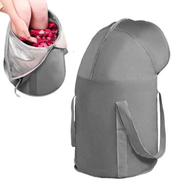 Imagem de Ouliget Balde dobrável para pés de imersão, banheira portátil para pés de viagem, pia de banho totalmente embrulhada para fumigação do joelho, bolsa de spa para pés para viagens ao ar livre