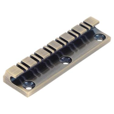 Imagem de Tomvorks Alloy Bronze Cor Guitarra Elétrica Ponte, Selas Totalmente Ajustáveis, Top Carregando Design, Durabilidade Excepcional, Longevidade, Estável e Preciso Ajuste para LP 12 Cordas